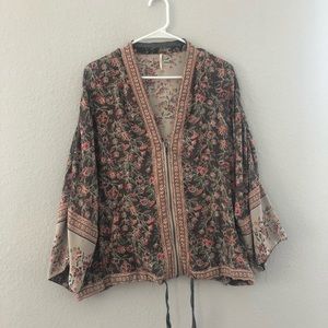 Free People Short Kimono Jacket